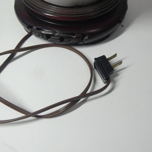 Lamp Blanc de Chine White Porcelain Pierced Chinese Vintage - Picture 10 of 15